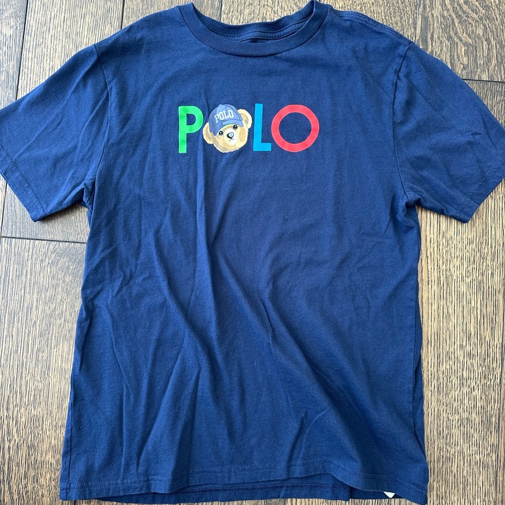 Polo by Ralph Lauren Blue and Green Short Sleeve Tee